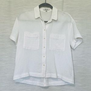 Madewell Light spun double gauze button-up